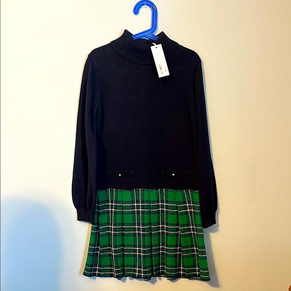 Black and Green Plaid Dress